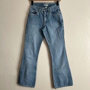 Aeropostale Y2K Flare Wide Leg Cargo Jeans Womens Size 2 Vintage